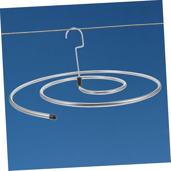 2pcs Spiral Sheet Hanger Set Thick Stainless Steel Windproof Quilt Rack Space - Image 5