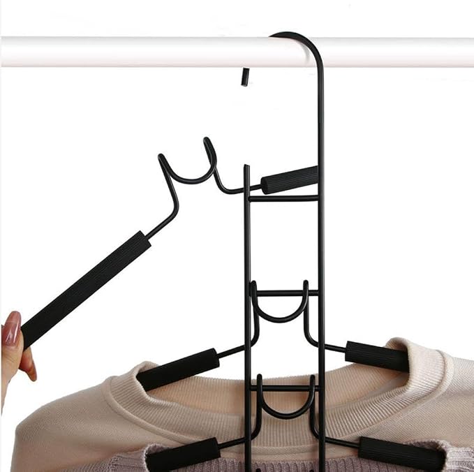 Multi-Layer Magic Clothes Hanger, 5-in-1 Space Saving Pants Rack & Wardrobe - Image 3