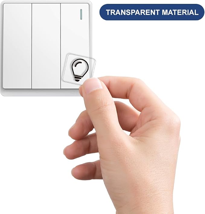 600 Pcs Light Switch Sticker Labels, 28 Designs Transparent Switch ID Stickers - Image 3