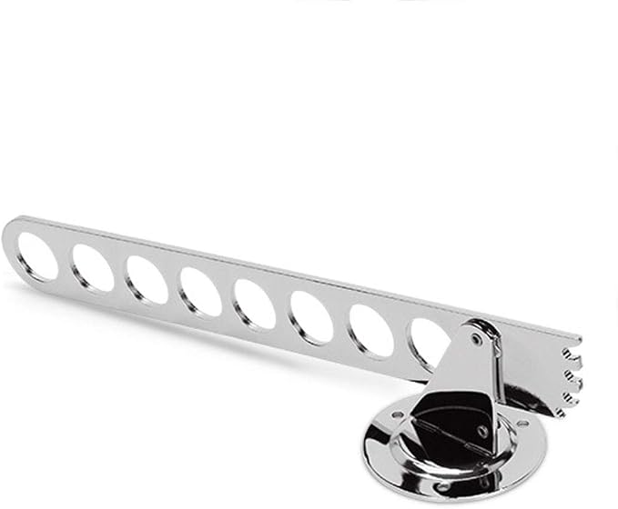 Clothes Rack Hanger Stainless Steel, Folding Coat Hanger, 8 Hook Wall Mounted - Image 3