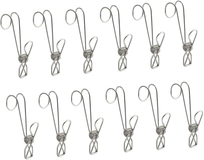 Luxshiny 12pcs Stainless Steel Hanger Hooks by Luxshiny