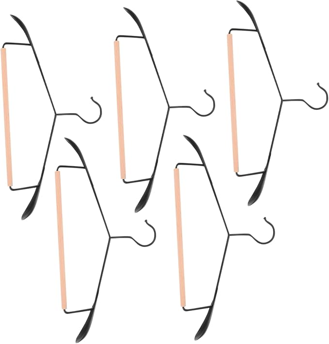 Ciieeo 5pcs Clothes Hanger Sturdy Wide-Shoulder Design by Ciieeo
