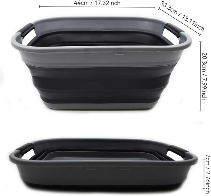 SAMMART 17.5L Collapsible/Foldable/Pop Up/Portable Washing Tub/Storage Basket - Image 2