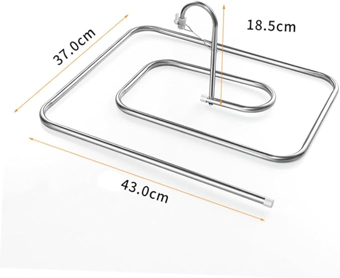 3-Piece Stainless Steel Spiral Laundry Hanger Set Windproof Blanket Rack - Image 2