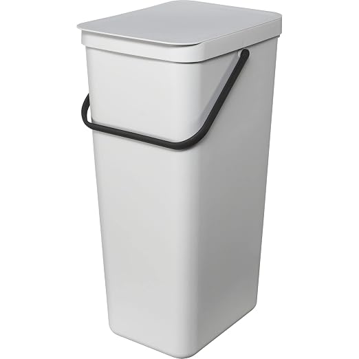 Brabantia Sort & Go Kitchen Recycling Bin | L / 10.6 Gal / 40L | Light Gray | by BrabantiaUSA