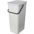 Brabantia Sort & Go Kitchen Recycling Bin | L / 10.6 Gal / 40L | Light Gray | by BrabantiaUSA