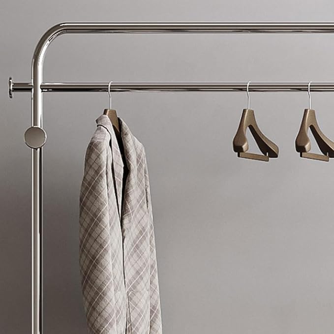 Coat Rack Simple Movable Floor-standing Clothes Hanger Bedroom Drying Clothes - Image 3