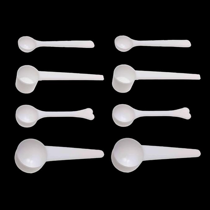 8Pcs Measuring Spoons Set 1g 3g 5g 10g Long Handle Scoops by YAFIYGI