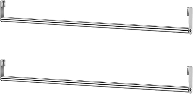 2 Pack Wire Shelving Garment Hanger Bar Wire Shelving Accessories Industrial by Threehoney