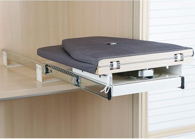 SAROSORA Retractable Ironing Board Closet Pull-Out Stow Away in The Cabinet - Image 6