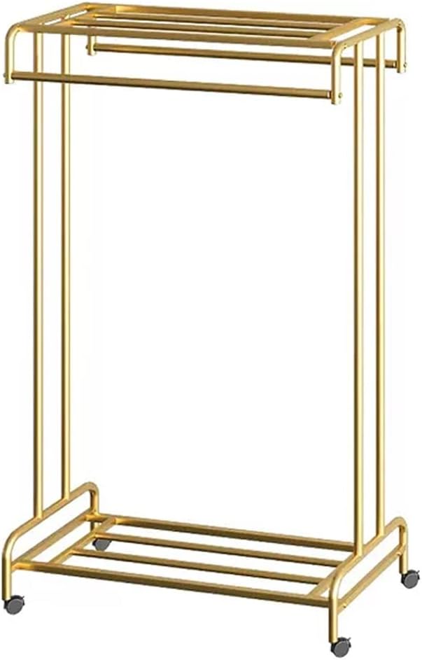 Corner Coat Rack Home Double Pole Hanger Floor Home Balcony Drying Clothes Pole by Unknown