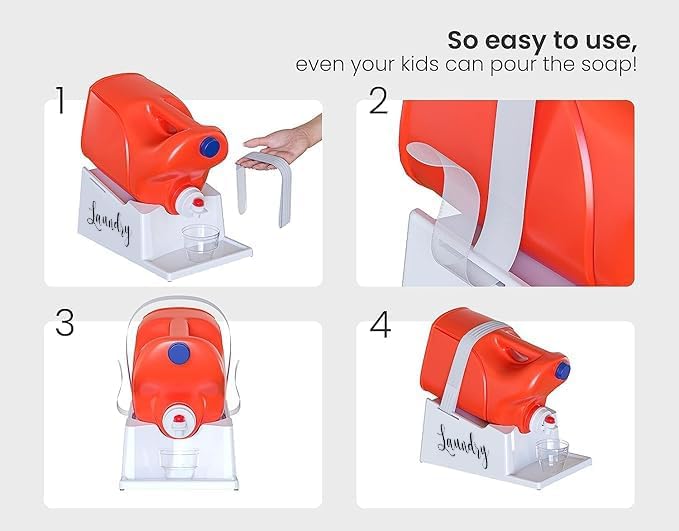 Skywin Laundry Detergent Holder Stand Organizer and Drip Tray - Image 5