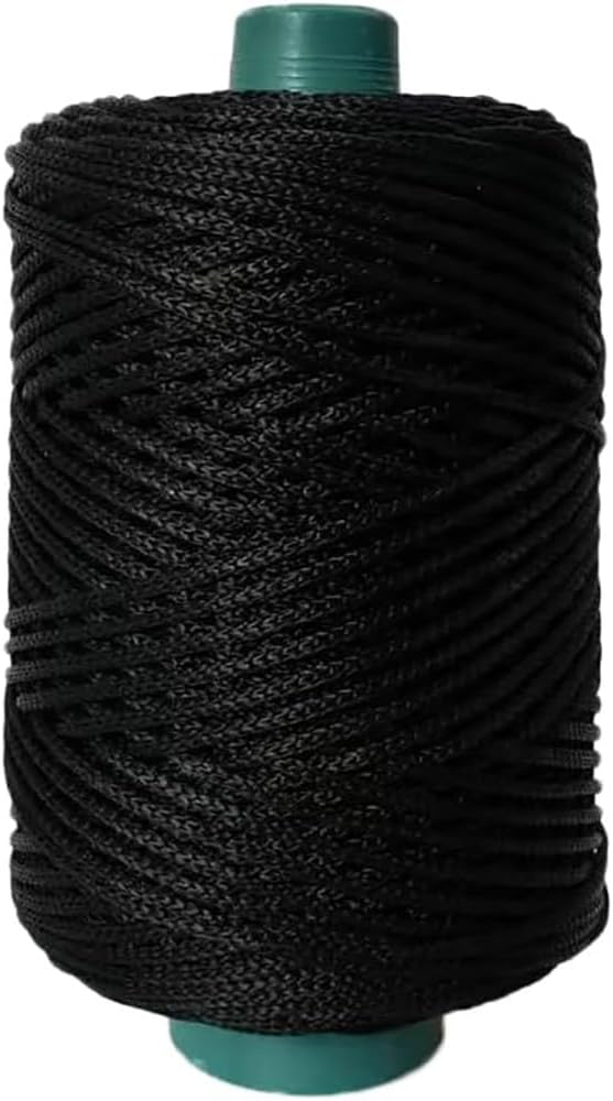 250G Hollow Braided Polypropylene Rope 3mm Colorful Polyester Yarn Handmade by Unknown