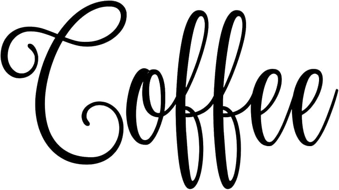 Coffee 4.25w x 2.25h Label | Kitchen Pantry Organization | Die Cut Vinyl Decal by MinglewoodTrading
