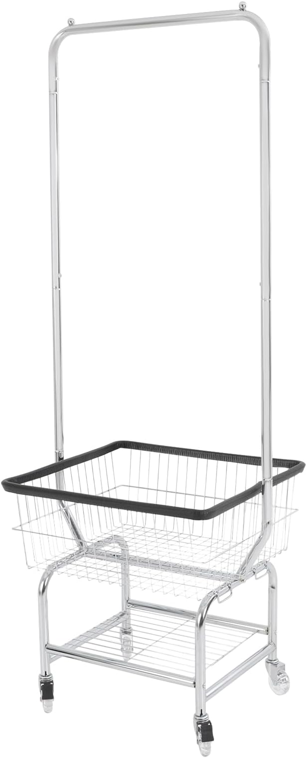 Laundry Cart Mobile Laundry Basket - Image 4