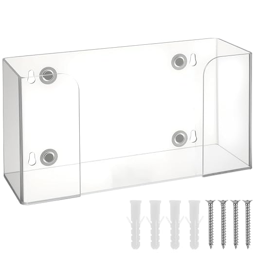 Leinuosen Magnetic Glove Dispenser Acrylic Glove Box Holder Acrylic Kitchen Rack by Leinuosen