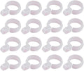 50 Pcs White Plastic Windproof Hanger Hooks Clothes Hanger Buckle Clip Laundry by Jowxsx