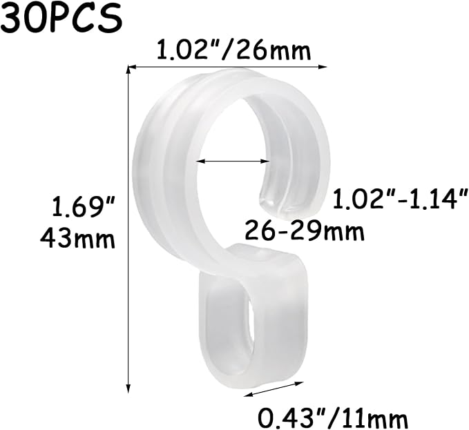 HEVSTIL 30 Pack Windproof Hooks - Image 2