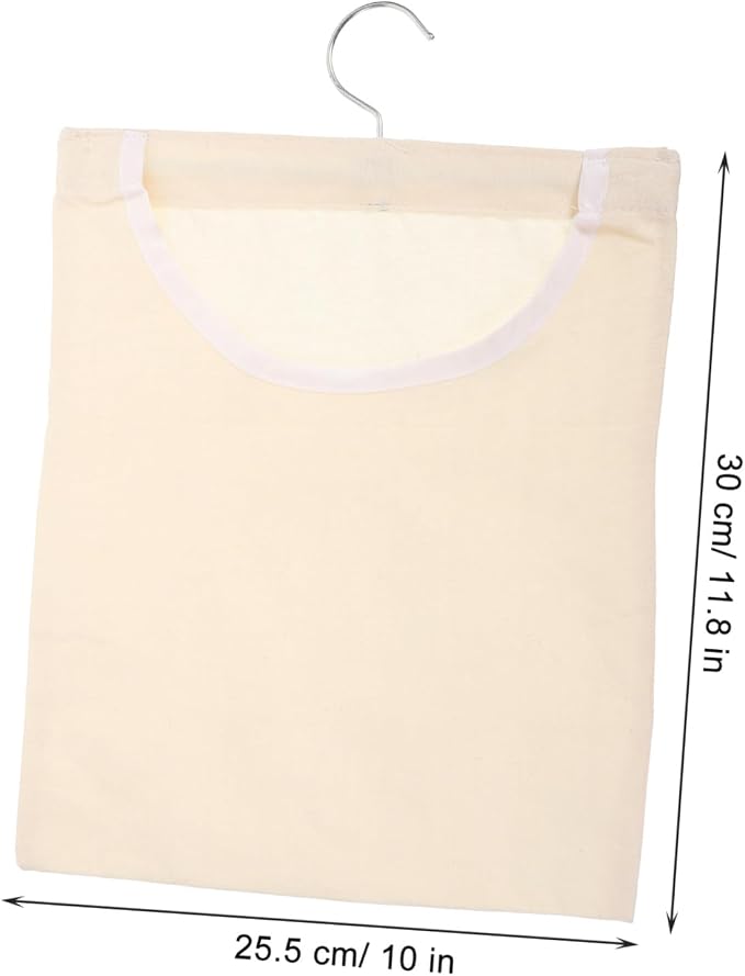 ABOOFAN Hanging Clothespin Bag Hook Portable Laundry Storage Bag - Image 5