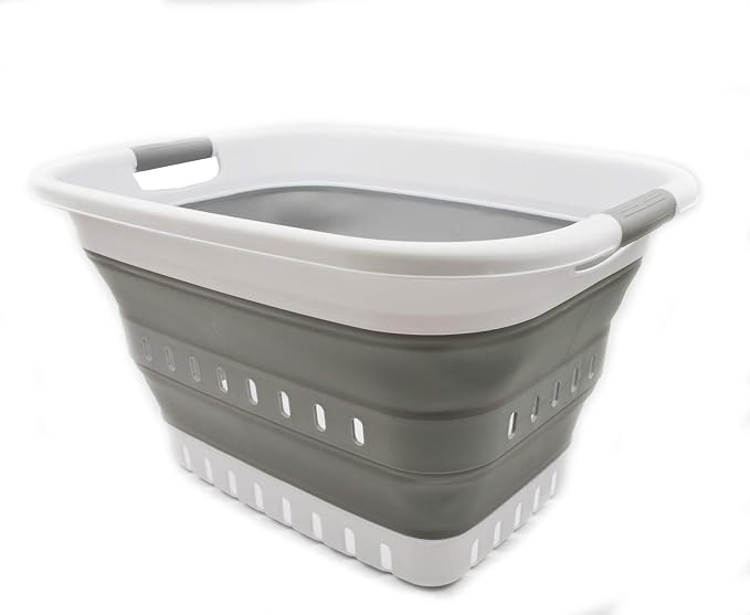 SAMMART 37L Collapsible Plastic Laundry Basket - Image 8