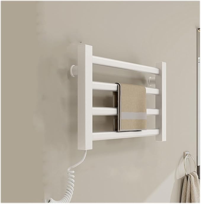 Energy-Saving Small Towel Warmer 4-Bar Heated Drying Rack Wall-Mounted Heated by Unknown
