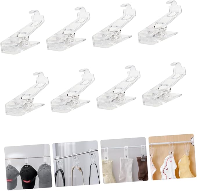NUOBESTY 24pcs -Skid Clothes Hanger Clips Laundry Clips - Image 7