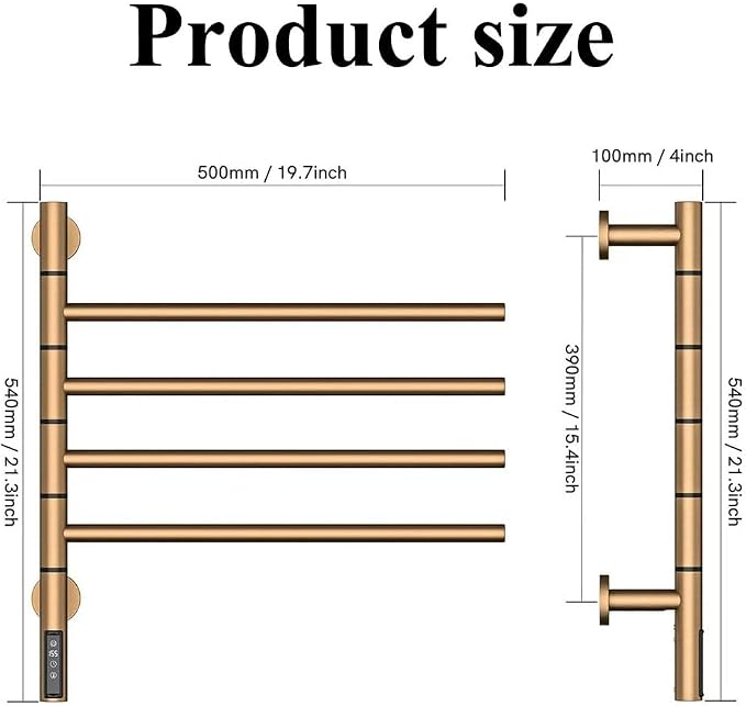 Swivel Towel Warmer Rack, Towel Warmers - Image 6