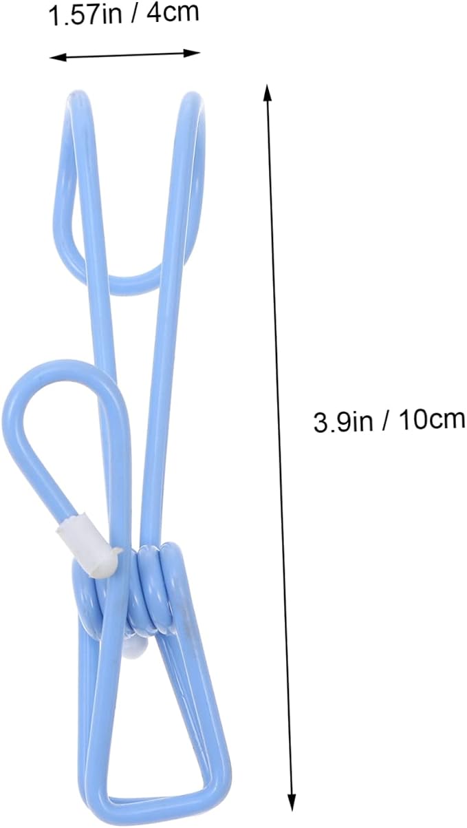 10pcs Hanging Hooks Clothes Clips Hooks Socks Drying Clip Kitchen Laundry - Image 2