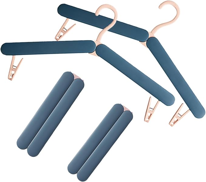 4 Pack Travel Hangers, Foldable Hangers, by Unknown