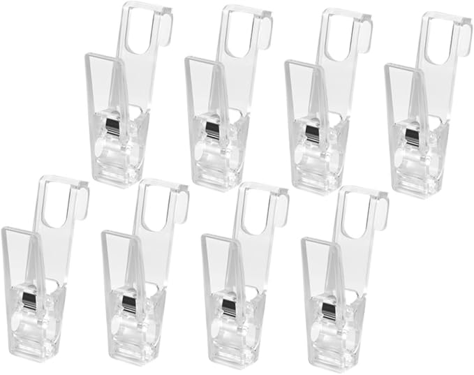 VILLCASE 40pcs Heavy Duty Laundry Clips Transparent Non- Clothespins - Image 8