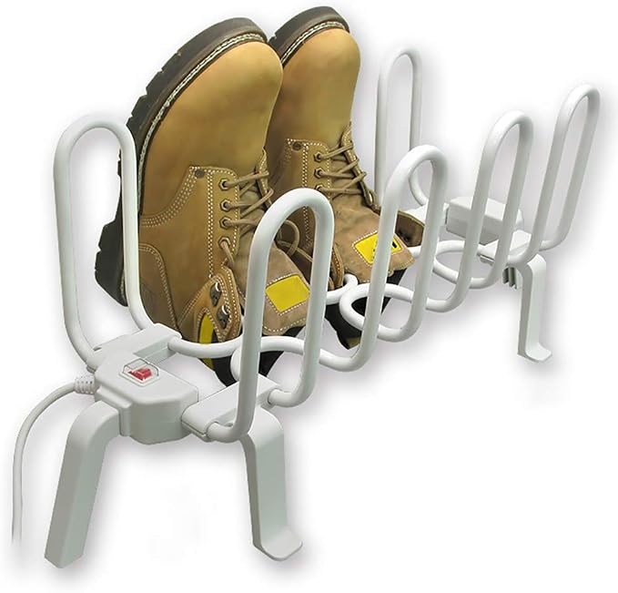 Electric Boot Dryer with 8 Rack, Standing Shoe Warmer, Plug-in Heated Drying by Unknown