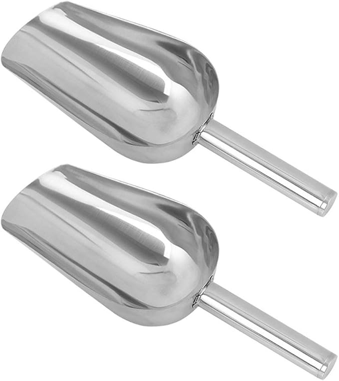 4 Pieces Small Stainless Steel Scoops, 3-oz Small Measuring Spoons Scoops - Image 7