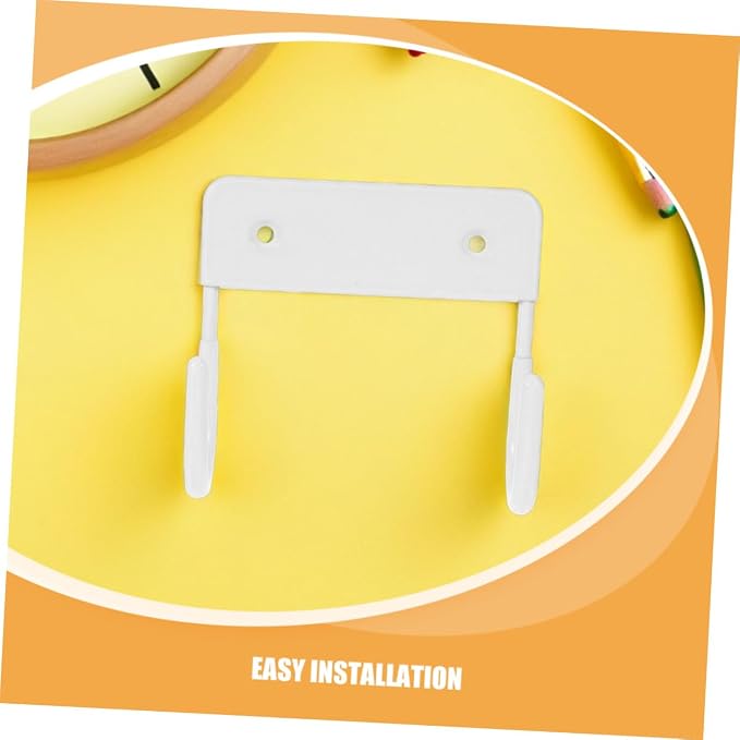 2pcs Wall Mounted Ironing Board Hangers Heavy Duty Iron Hook Organizer - Image 3