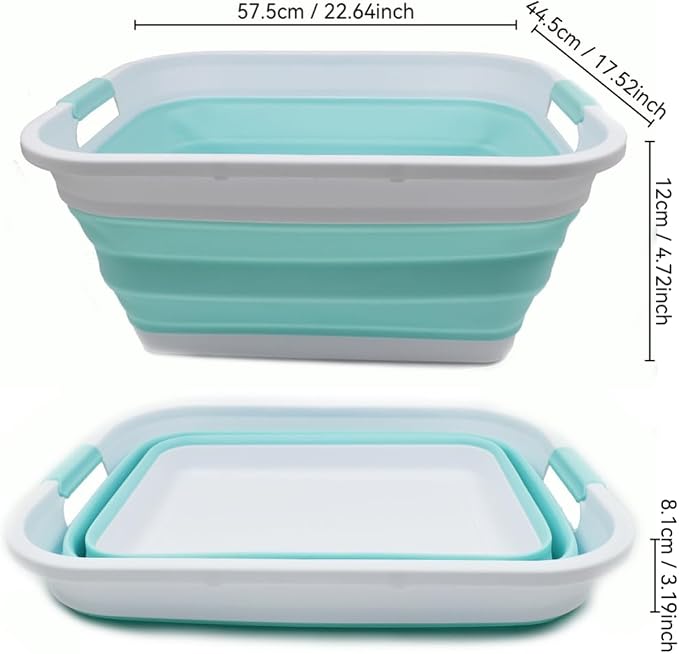 SAMMART 41LCollapsible Plastic Laundry Basket-Foldable Pop Up Storage - Image 4