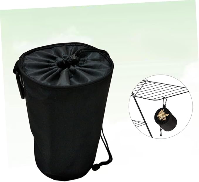 Drawstring Peg Bag Height Clothespins Organizer - Image 4