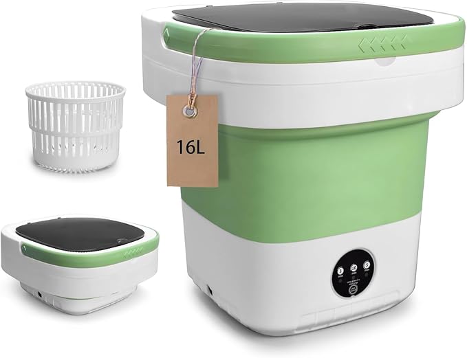 Portable Washing Machine, Mini 16L Upgraded by Sangukiro
