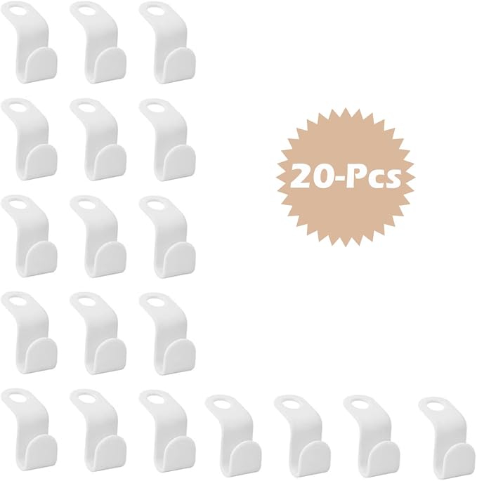 20 Pieces Hanger Connector Hooks Clothes Organizer Space Saving Hanger - Image 5