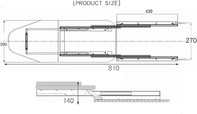 Ironing Board Retractable Pull Out Ironing Board Closet Sliding Out Swivel Iron - Image 2