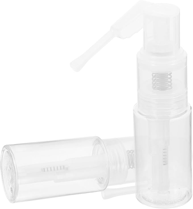 2pcs 35ml Powder Spray Bottles Long Nozzle Fine Dry Powder Dispenser Refillable by Gogogmee