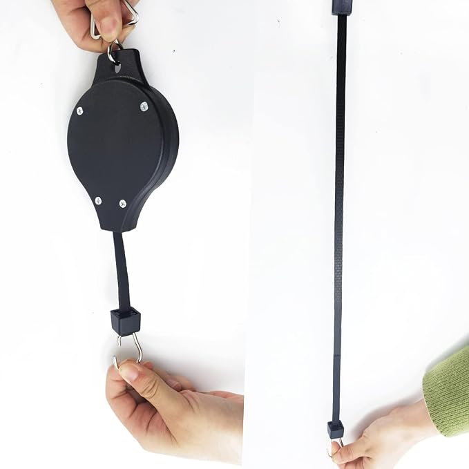 TIHOOD 4PCS Retractable Plant Pulley Hanging Basket Hooks - Image 5