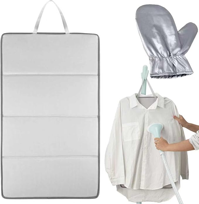 Steamer Board for Clothes with Ironing Gloves, Stand for Steaming Clothes by Shouken