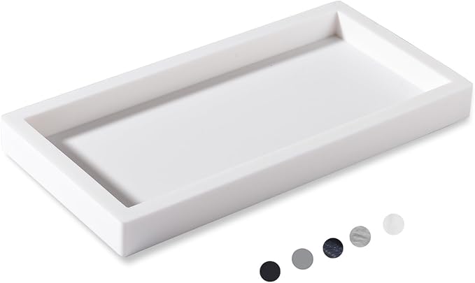 Small Silicone Bathroom Vanity Tray Rectangle Soap and Sponge Holder Kitchen by Heagoale