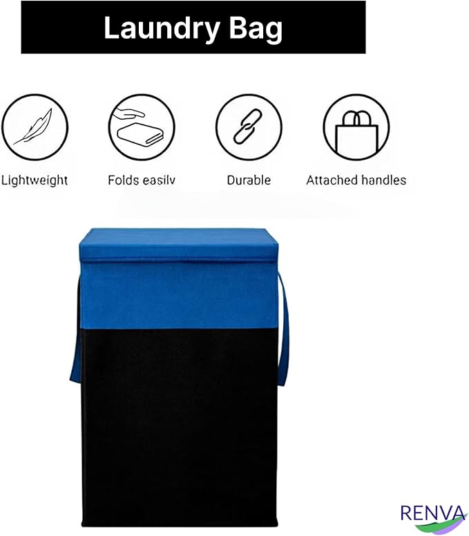 RENVA 75L Laundry Basket for Clothes, Basket - Image 3