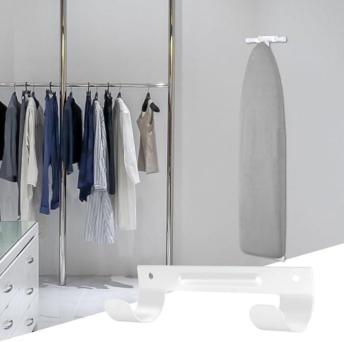 Ironing Board Hanger, Wall Mount Ironing Board Holder - Image 5