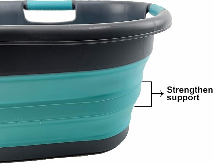 SAMMART 30L Collapsible Plastic Laundry Basket - Image 5