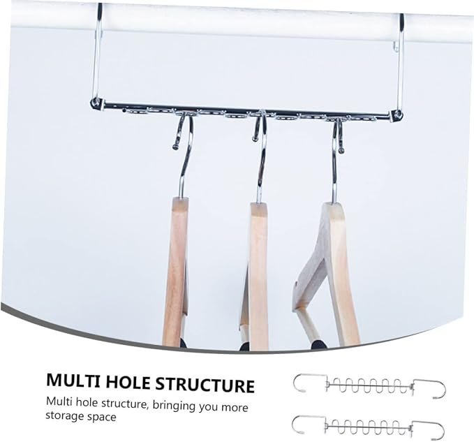 Alipis 2Pcs Multi Hole Clothes Hangers Sturdy Folding Drying Rack - Image 3