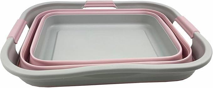SAMMART 30L Collapsible Plastic Laundry Basket-Foldable Pop Up Storage - Image 2