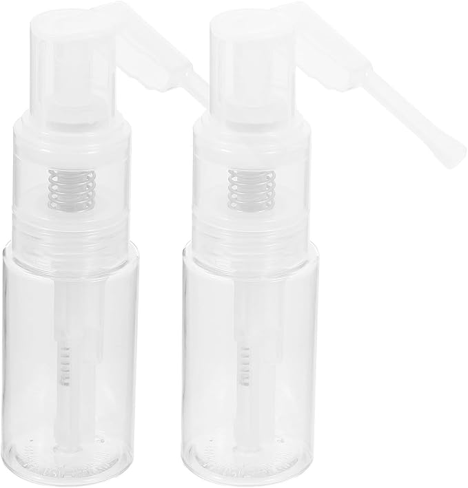 2pcs 35ml Powder Spray Bottles Refillable Long Nozzle Dry Powder Sprayers by LABRIMP