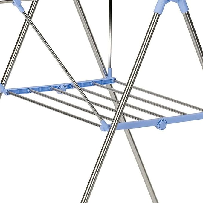 Household Essentials Collapsible Adjustable Gullwing Metal Clothes Drying Rack - Image 4