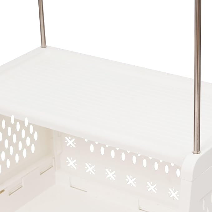 Laundry Basket with Wheels, Laundry Hamper Cart with Hanging Clothes Rack - Image 8